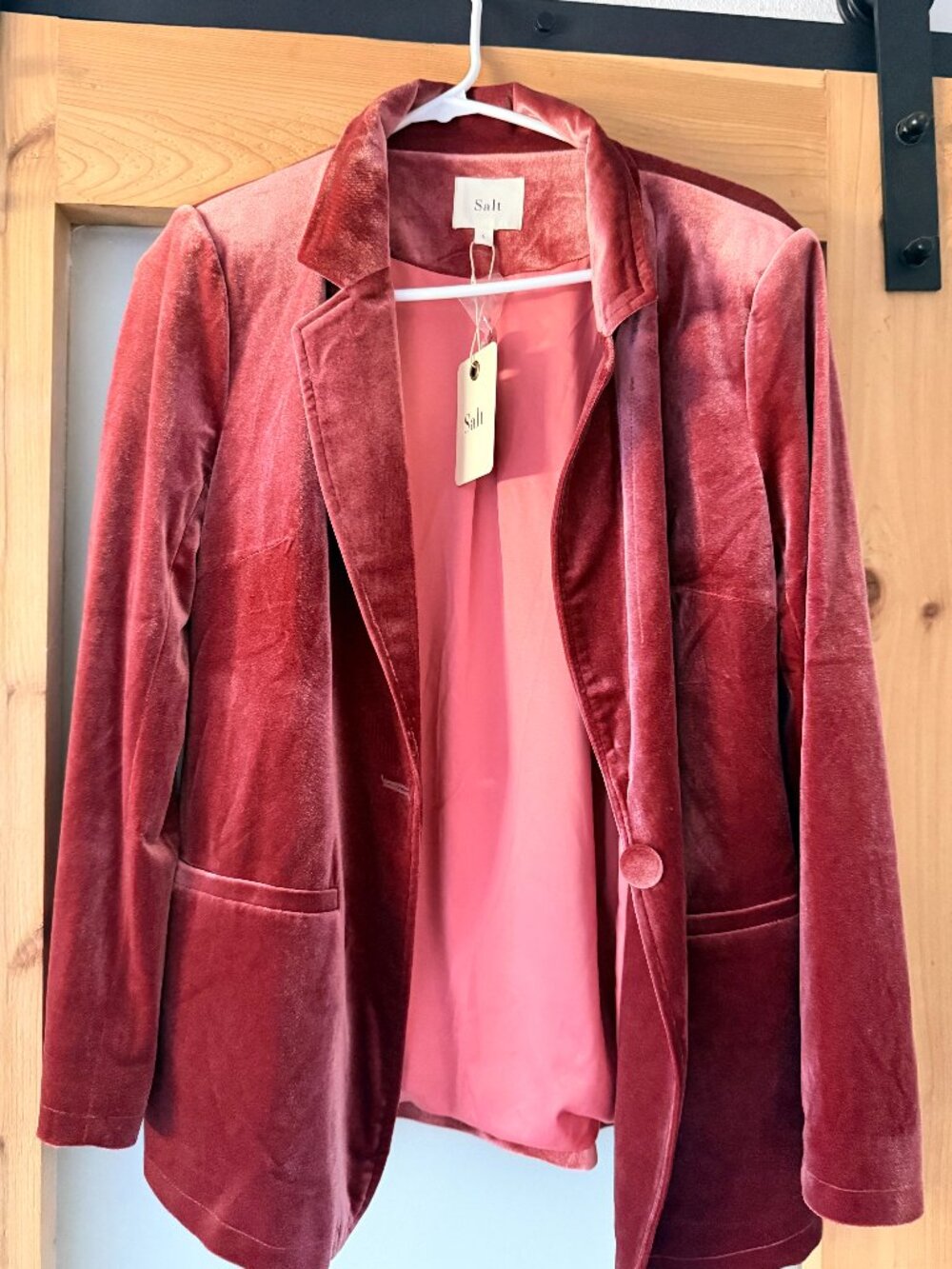 SALT Westgate Velvet Suit Set Blazer + Pants NWT